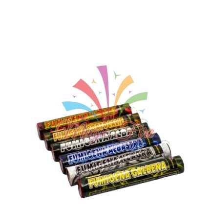 Set 6 fumigene colorate cu inel